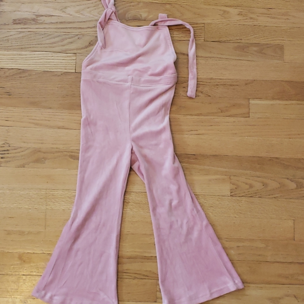 Baileys Blossoms Velour Overalls